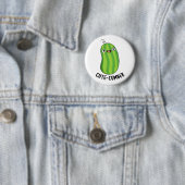Cutecumber Funny Cucumber Pun Ronde Button 5,7 Cm (In situ)