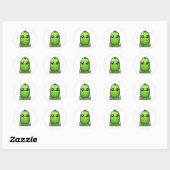 Cutecumber! Schattigee komkommerwoordspeling Ronde Sticker (Vel)