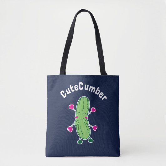 CuteCumber Tote Bag (Voorkant)