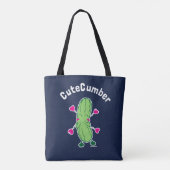 CuteCumber Tote Bag (Achterkant)