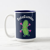 CuteCumber Tweekleurige Koffiemok (Links)