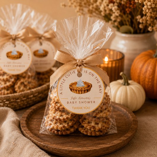 Cutee Pie Baby Shower Bedank Tag Bedankjes Labels