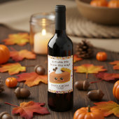 Cutee Pie Herfst Baby Shower Wijn Etiket