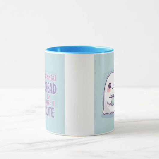 CuteGhost "Existential Dread But Make It Cute" Mug Mok (Midden)