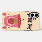 Cuteie Pie Aardbei Hoestelcase Case-Mate iPhone Case (Achterkant (horizontaal))