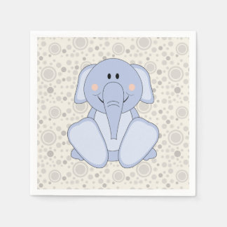 Cutelyn Baby Blue Elephant Servetten
