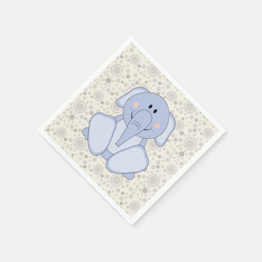 Cutelyn Baby Blue Elephant Servetten (Hoek)