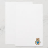 Cutelyn Baby Boy Beer Briefpapier (Voorkant / Achterkant)