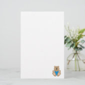 Cutelyn Baby Boy Beer Briefpapier (Staand voorkant)