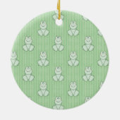 Cutelyn Baby Frog Keramisch Ornament (Achterkant)