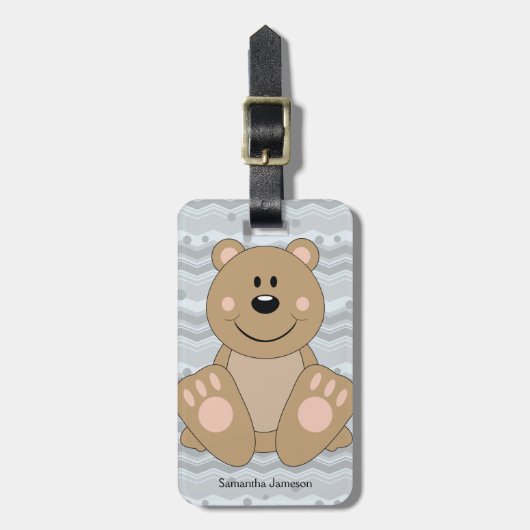 Cutelyn Brown Beer Bagagelabel (Voorkant verticaal)