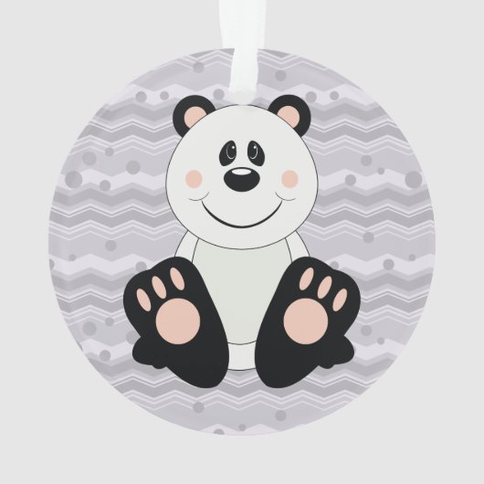 Cutelyn Panda-Beer Ornament (achterkant)