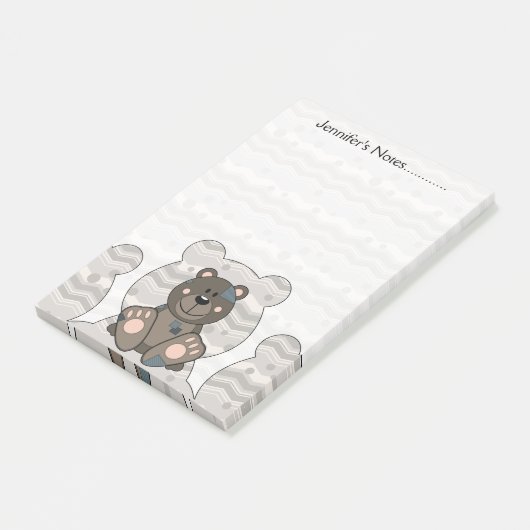 Cutelyn Teddy Bear Post-it® Notes (Schuin)