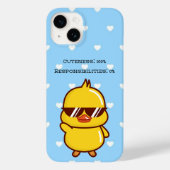 Cuteness 100% Responsibilities 0% | Cute Duck Case-Mate iPhone Case (Achterkant)