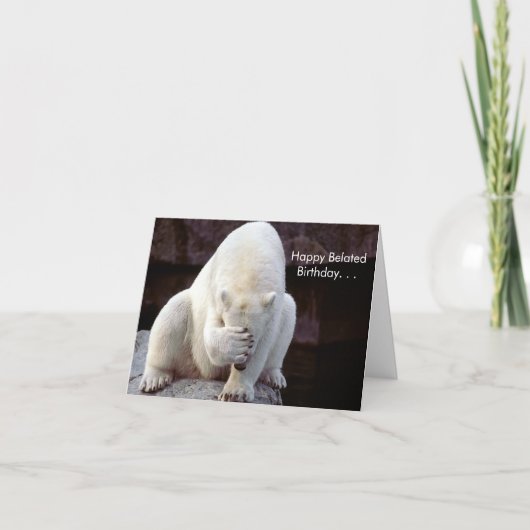 Cuteness Galore Verlate Verjaardag Kaart (Voorkant)