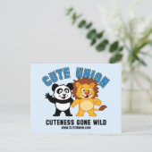 Cuteness Gone Wild Briefkaart (Staand voorkant)