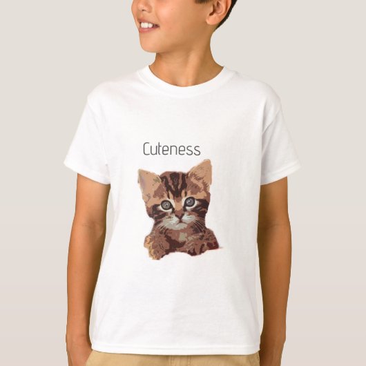 Cuteness Kat Shirt voor kinderen (Voorkant)