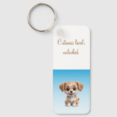 Cuteness Level Keychain – Custom Text & Photo (Voorkant)