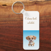 Cuteness Level Keychain – Custom Text & Photo (Voorkant)