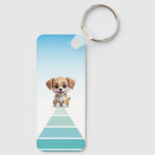 Cuteness Level Keychain – Custom Text & Photo (Achterkant)