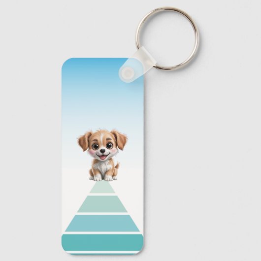 Cuteness Level Keychain – Custom Text & Photo (Achterkant)
