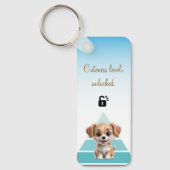 Cuteness Level Keychain – Custom Text & Photo (Voorkant)