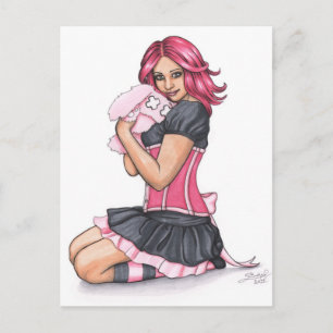 Cuteness Overdose Doll Briefkaart