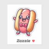 Cuteness Overload Kawaii Hotdog Sticker (Vel)