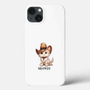 Cuteness Overload Meowdy Western Cat Case-Mate iPhone Case