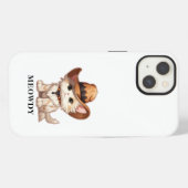 Cuteness Overload Meowdy Western Kat iPhone Hoesje (Achterkant horizontaal)