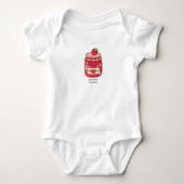 Cuteness Verspreiden Jam Pot Baby Bodysuit - Grapp (Voorkant)