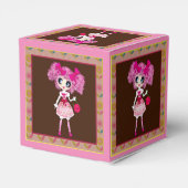 CutePbehoorlijk Girly PinkyP Roze Kawaii Girl van Bedankdoosjes (Achterkant)