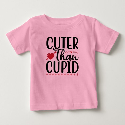 Cuter dan Cupido Valentijns T-Shirt (Voorkant)