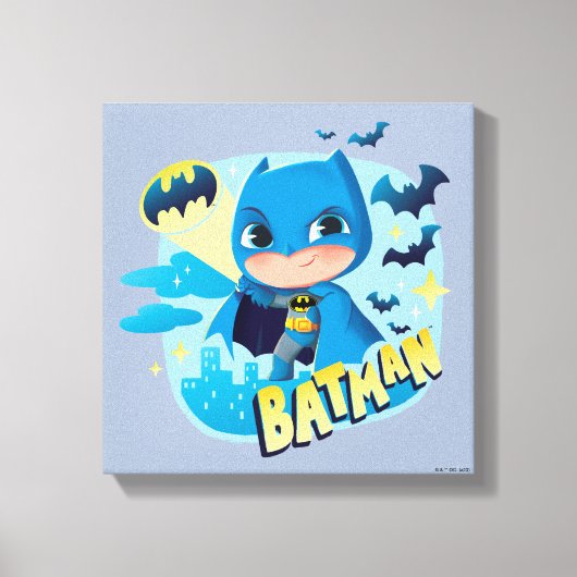 Cuter Than Cute Batman Canvas Afdruk (Voorkant)