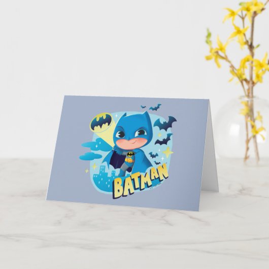 Cuter Than Cute Batman Kaart (Gele Bloem)