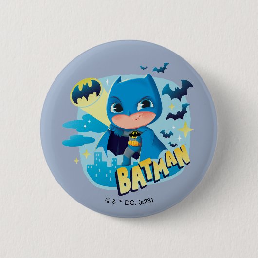 Cuter Than Cute Batman Ronde Button 5,7 Cm (Voorkant)