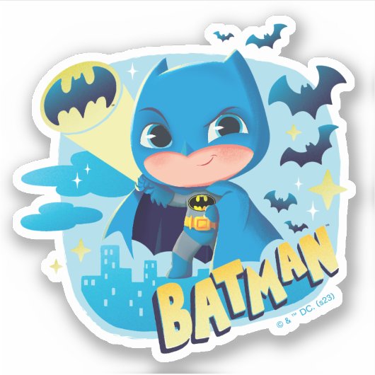 Cuter Than Cute Batman Sticker (Voorkant)