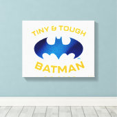 Cuter Than Cute Tiny & Tough Batman Canvas Afdruk (Insitu (Houten vloer))