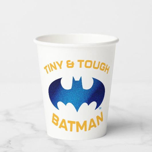 Cuter Than Cute Tiny & Tough Batman Papieren Bekers (Achterkant)