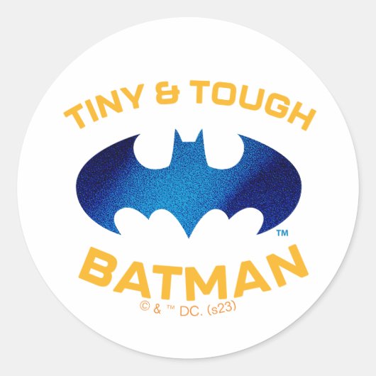 Cuter Than Cute Tiny & Tough Batman Ronde Sticker (Voorkant)