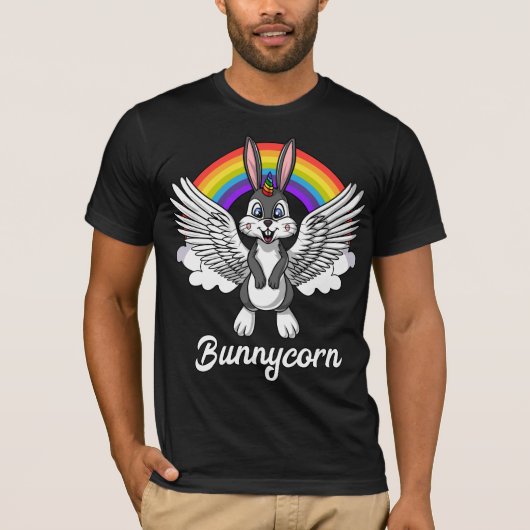 CuteRabbit Unicorn Magical Bunny Bunnycorn T-shirt (Voorkant)