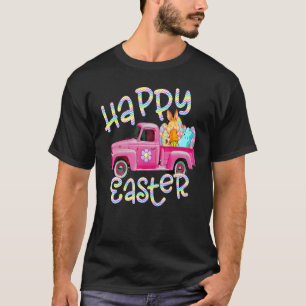 Cutes Rabbit Carrot Truck Easter Bunny Hunt Eggs E T-shirt