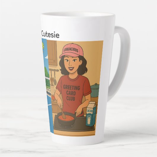 Cutesie Latte Mok (Rechterhoek)