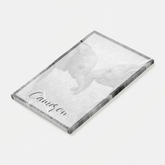 Cutest Baby Animals | Baby Elephants Greeting Post-it® Notes (Schuin)