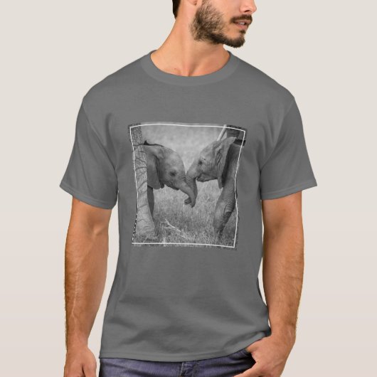 Cutest Baby Animals | Baby Elephants Greeting T-shirt (Voorkant)