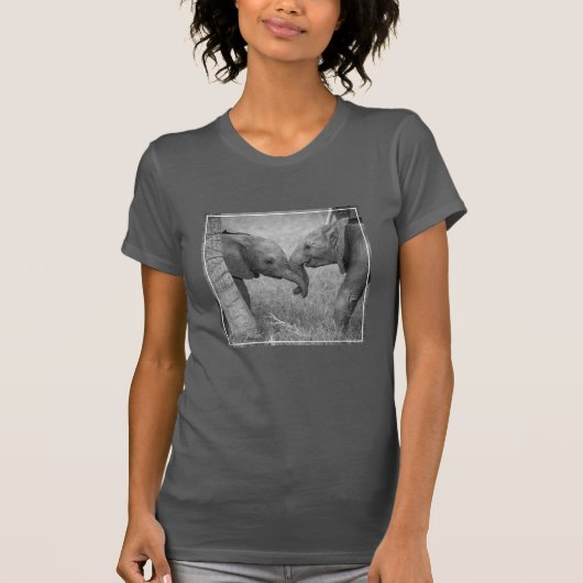 Cutest Baby Animals | Baby Elephants Greeting T-shirt (Voorkant)