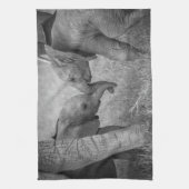 Cutest Baby Animals | Baby Elephants Greeting Theedoek (Verticaal)