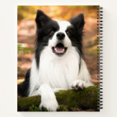 Cutest Baby Animals | Black & White Border Collie Notitieboek (Achterkant)
