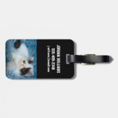 Cutest Baby Animals | Black & White Kitten Bagagelabel (Achterkant horizontaal)