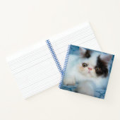 Cutest Baby Animals | Black & White Kitten Notitieboek (Binnen)